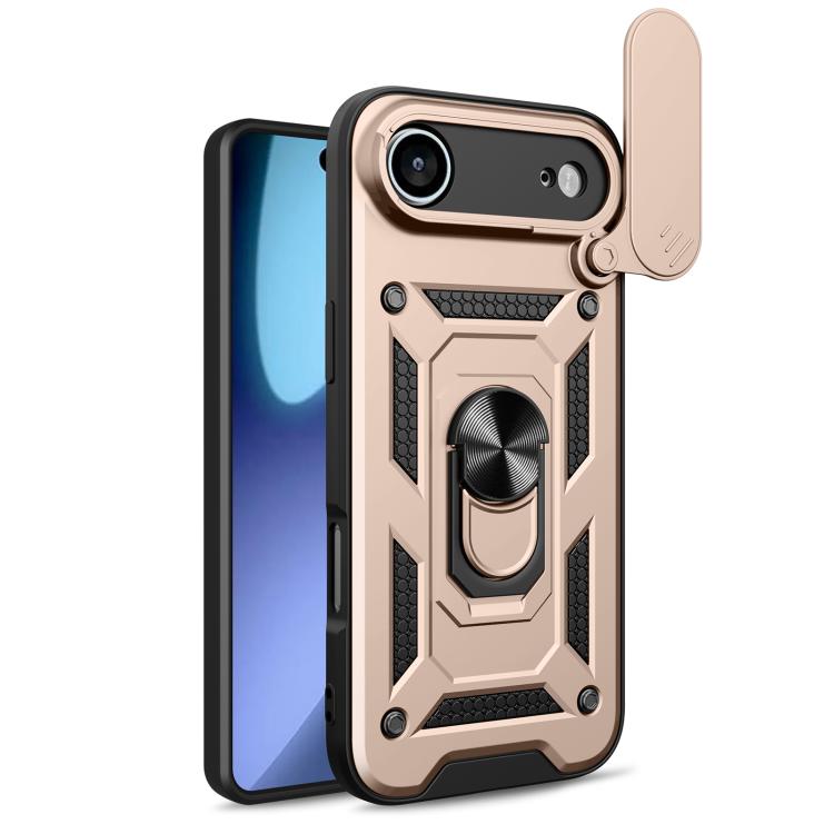 Diseño de cubierta de cámara deslizante Funda de teléfono TPU + PC, For iPhone Air, For iPhone 16 Pro Max, For iPhone 16 Pro, For iPhone 16 Plus, For iPhone 16, For iPhone 15 Pro