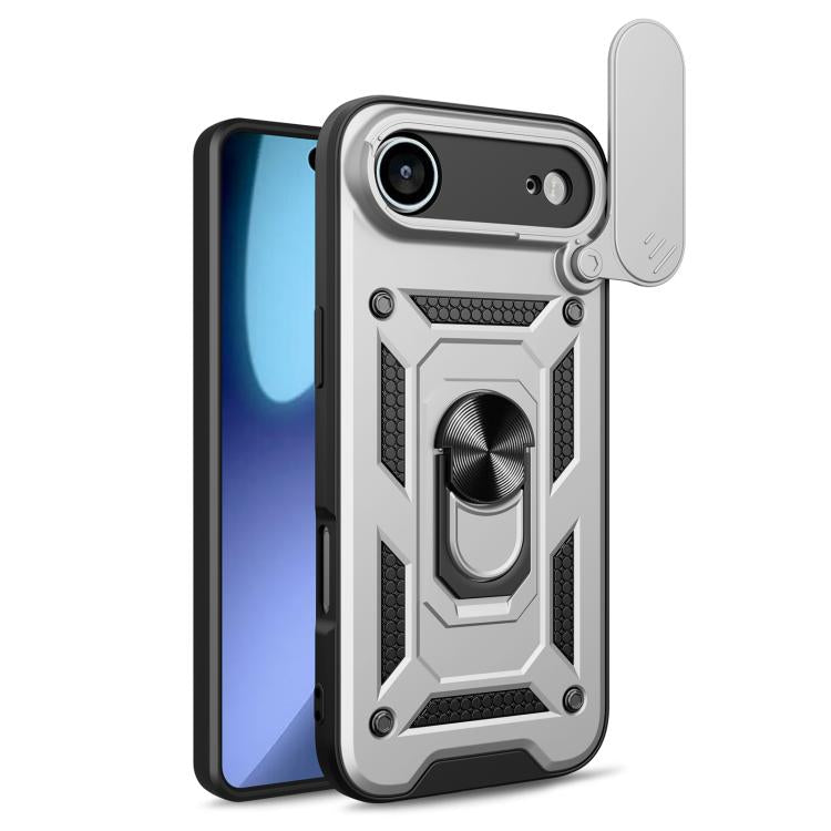 Diseño de cubierta de cámara deslizante Funda de teléfono TPU + PC, For iPhone Air, For iPhone 16 Pro Max, For iPhone 16 Pro, For iPhone 16 Plus, For iPhone 16, For iPhone 15 Pro
