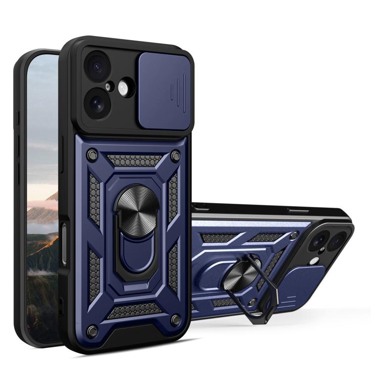 Diseño de cubierta de cámara deslizante Funda de teléfono TPU + PC, For iPhone 18 Pro, For iPhone 18 Pro Max, For iPhone 17e / 16e, For iPhone 17 Pro Max, For iPhone 17 Pro, For iPhone 17