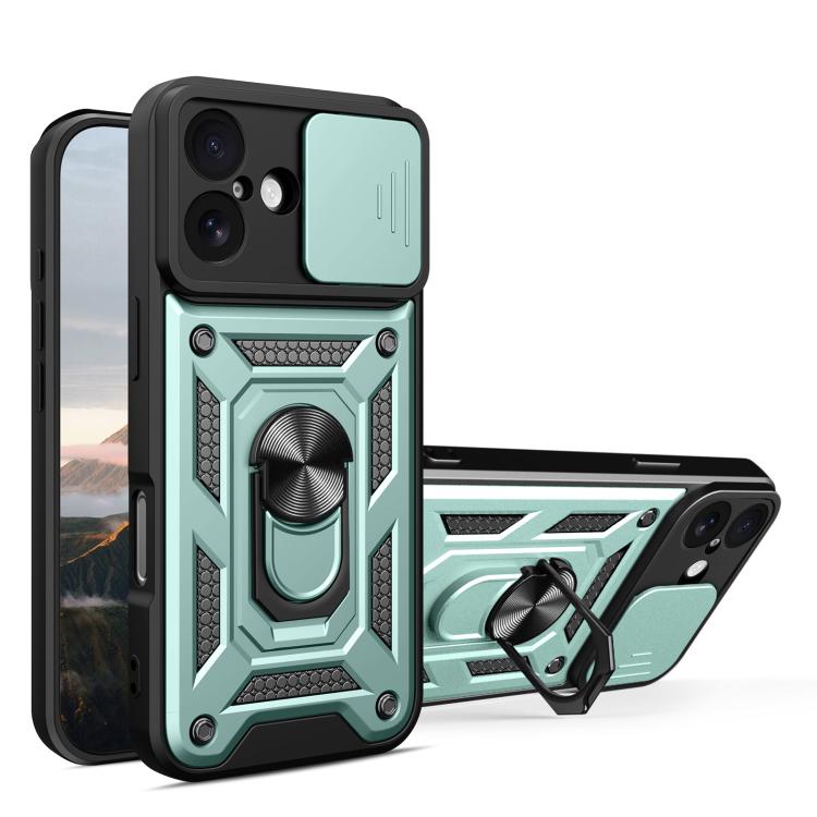 Diseño de cubierta de cámara deslizante Funda de teléfono TPU + PC, For iPhone 18 Pro, For iPhone 18 Pro Max, For iPhone 17e / 16e, For iPhone 17 Pro Max, For iPhone 17 Pro, For iPhone 17