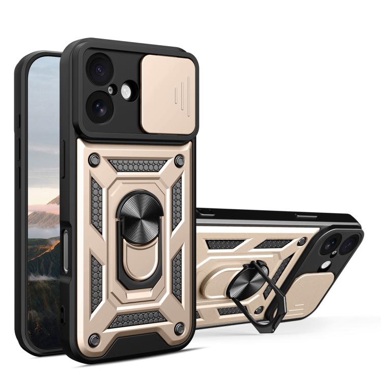 Diseño de cubierta de cámara deslizante Funda de teléfono TPU + PC, For iPhone 18 Pro, For iPhone 18 Pro Max, For iPhone 17e / 16e, For iPhone 17 Pro Max, For iPhone 17 Pro, For iPhone 17