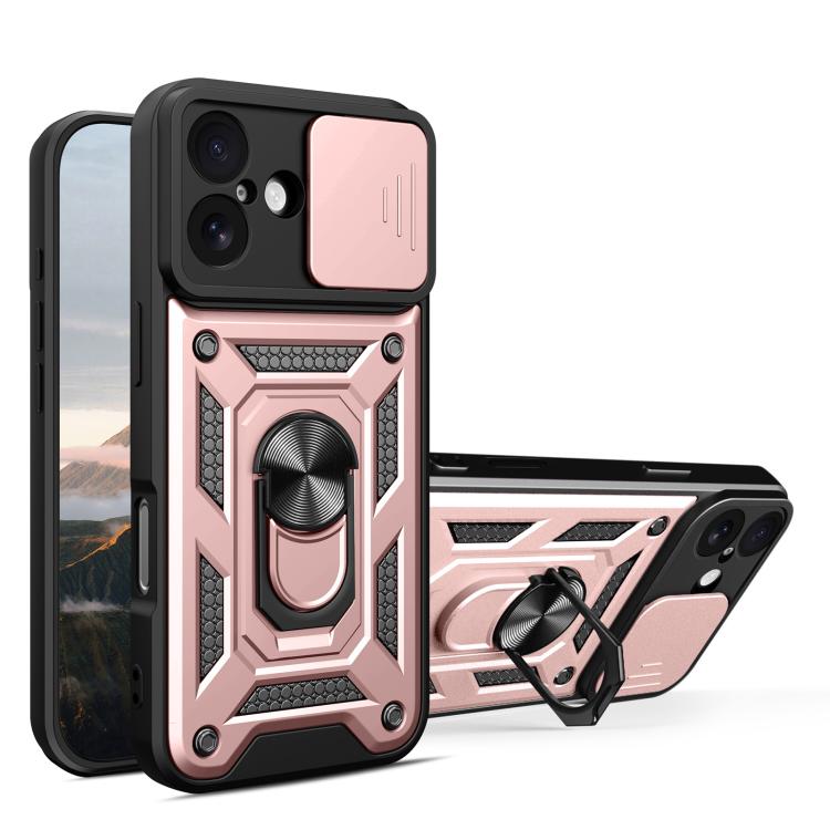 Diseño de cubierta de cámara deslizante Funda de teléfono TPU + PC, For iPhone 18 Pro, For iPhone 18 Pro Max, For iPhone 17e / 16e, For iPhone 17 Pro Max, For iPhone 17 Pro, For iPhone 17