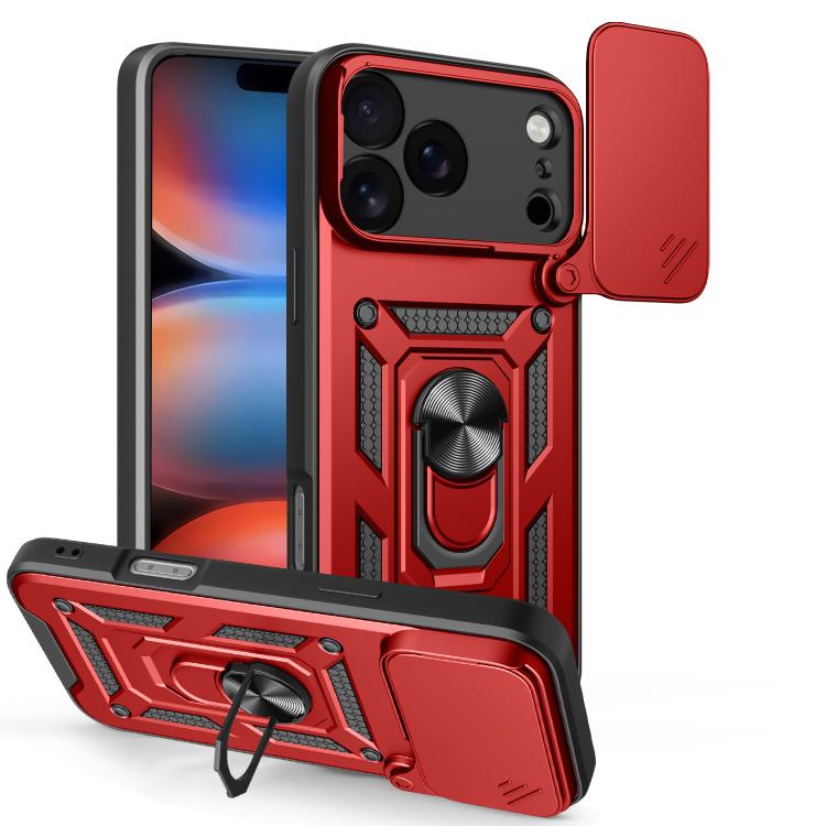 Diseño de cubierta de cámara deslizante Funda de teléfono TPU + PC, For iPhone 18 Pro, For iPhone 18 Pro Max, For iPhone 17e / 16e, For iPhone 17 Pro Max, For iPhone 17 Pro, For iPhone 17