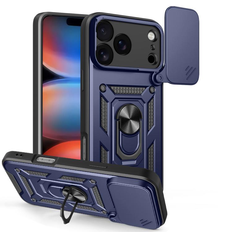 Diseño de cubierta de cámara deslizante Funda de teléfono TPU + PC, For iPhone 18 Pro, For iPhone 18 Pro Max, For iPhone 17e / 16e, For iPhone 17 Pro Max, For iPhone 17 Pro, For iPhone 17