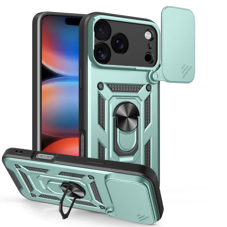 Diseño de cubierta de cámara deslizante Funda de teléfono TPU + PC, For iPhone 18 Pro, For iPhone 18 Pro Max, For iPhone 17e / 16e, For iPhone 17 Pro Max, For iPhone 17 Pro, For iPhone 17