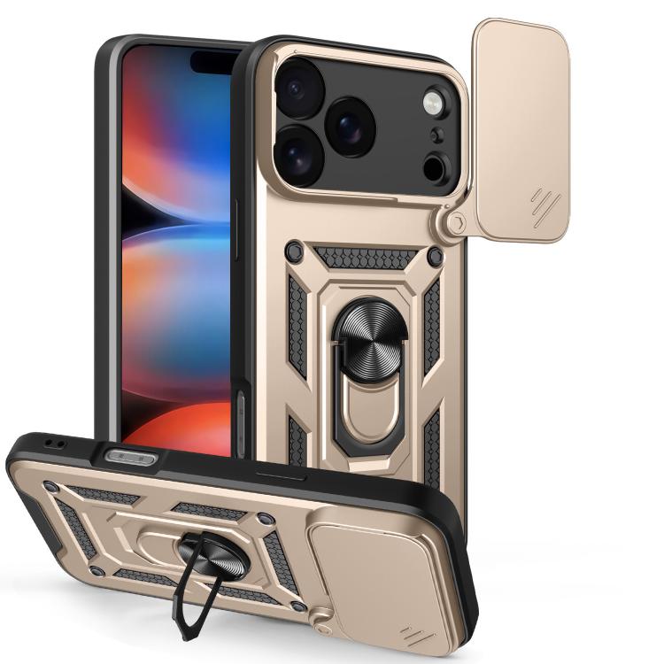 Diseño de cubierta de cámara deslizante Funda de teléfono TPU + PC, For iPhone 18 Pro, For iPhone 18 Pro Max, For iPhone 17e / 16e, For iPhone 17 Pro Max, For iPhone 17 Pro, For iPhone 17