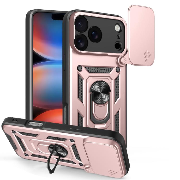 Diseño de cubierta de cámara deslizante Funda de teléfono TPU + PC, For iPhone 18 Pro, For iPhone 18 Pro Max, For iPhone 17e / 16e, For iPhone 17 Pro Max, For iPhone 17 Pro, For iPhone 17