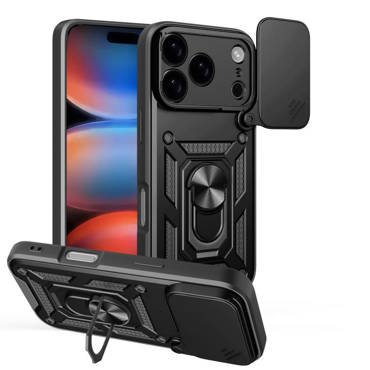 Diseño de cubierta de cámara deslizante Funda de teléfono TPU + PC, For iPhone 18 Pro, For iPhone 18 Pro Max, For iPhone 17e / 16e, For iPhone 17 Pro Max, For iPhone 17 Pro, For iPhone 17