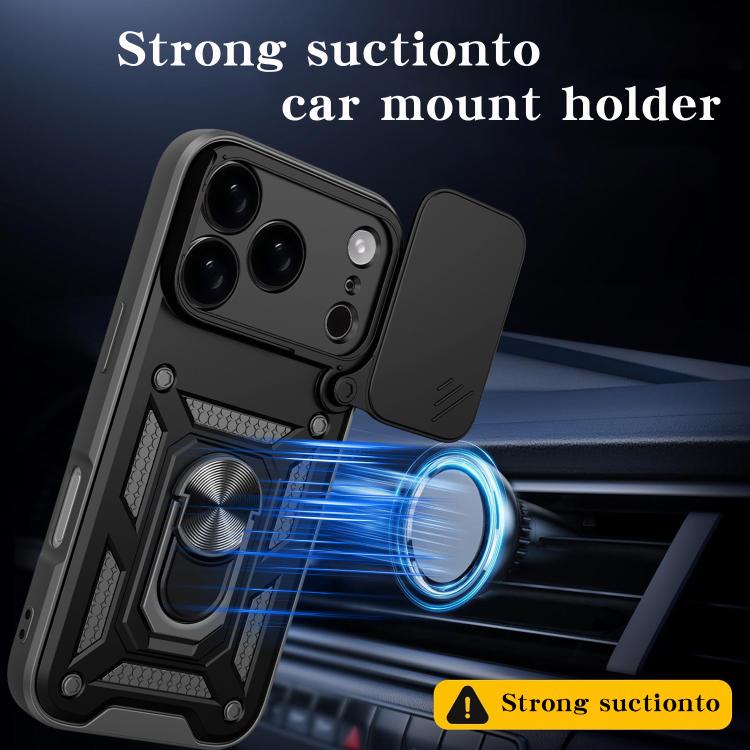 Diseño de cubierta de cámara deslizante Funda de teléfono TPU + PC, For iPhone 18 Pro, For iPhone 18 Pro Max, For iPhone 17e / 16e, For iPhone 17 Pro Max, For iPhone 17 Pro, For iPhone 17