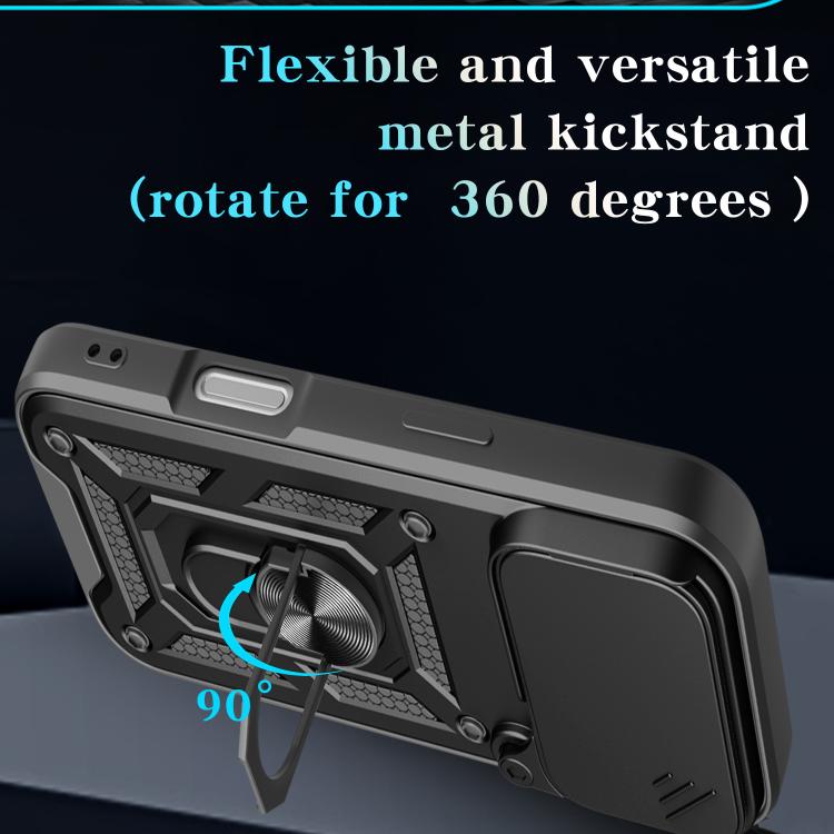 Diseño de cubierta de cámara deslizante Funda de teléfono TPU + PC, For iPhone 18 Pro, For iPhone 18 Pro Max, For iPhone 17e / 16e, For iPhone 17 Pro Max, For iPhone 17 Pro, For iPhone 17