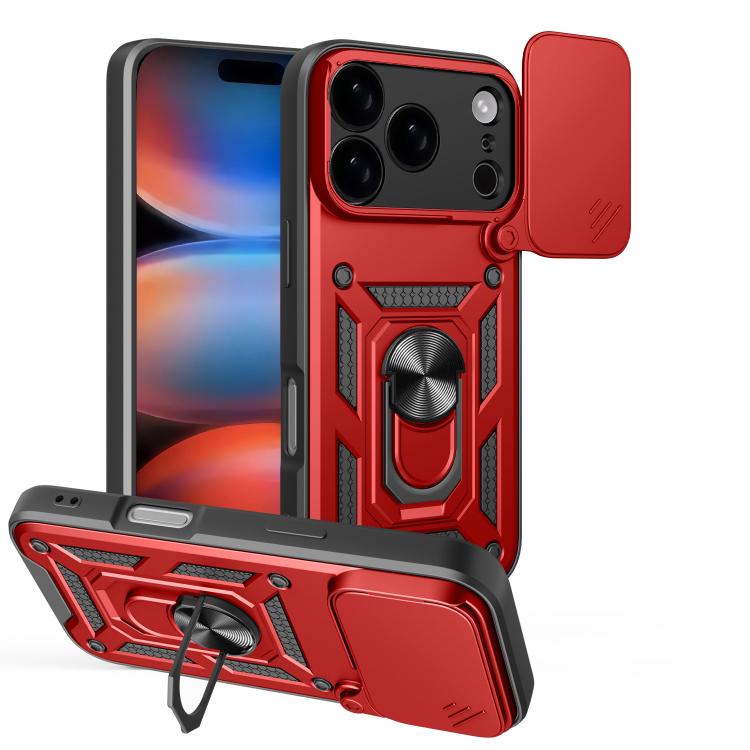Diseño de cubierta de cámara deslizante Funda de teléfono TPU + PC, For iPhone 18 Pro, For iPhone 18 Pro Max, For iPhone 17e / 16e, For iPhone 17 Pro Max, For iPhone 17 Pro, For iPhone 17