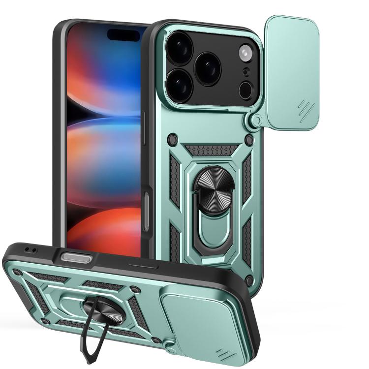 Diseño de cubierta de cámara deslizante Funda de teléfono TPU + PC, For iPhone 18 Pro, For iPhone 18 Pro Max, For iPhone 17e / 16e, For iPhone 17 Pro Max, For iPhone 17 Pro, For iPhone 17