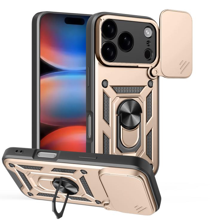 Diseño de cubierta de cámara deslizante Funda de teléfono TPU + PC, For iPhone 18 Pro, For iPhone 18 Pro Max, For iPhone 17e / 16e, For iPhone 17 Pro Max, For iPhone 17 Pro, For iPhone 17