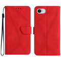 Funda de teléfono de cuero en relieve con costuras, For iPhone 17e / 16e, For iPhone 17 Pro Max, For iPhone 17 Pro, For iPhone 17, For iPhone Air, For iPhone 16 Pro Max, For iPhone 16 Pro, For iPhone 16 Plus