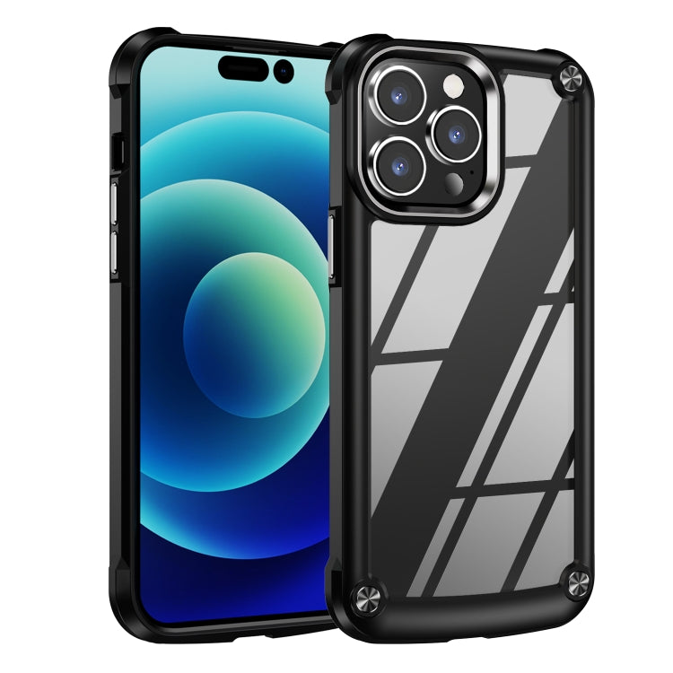Caja del teléfono de protección de lente de TPU + PC, For iPhone 15 Pro Max, For iPhone 15 Pro, For iPhone 15 Plus, For iPhone 15
