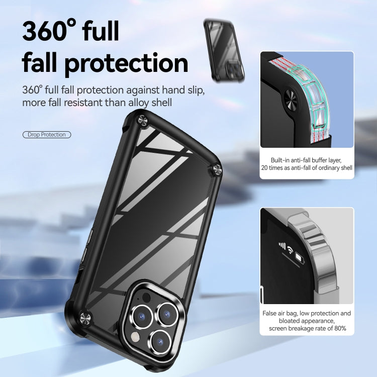 Caja del teléfono de protección de lente de TPU + PC, For iPhone 15 Pro Max, For iPhone 15 Pro, For iPhone 15 Plus, For iPhone 15