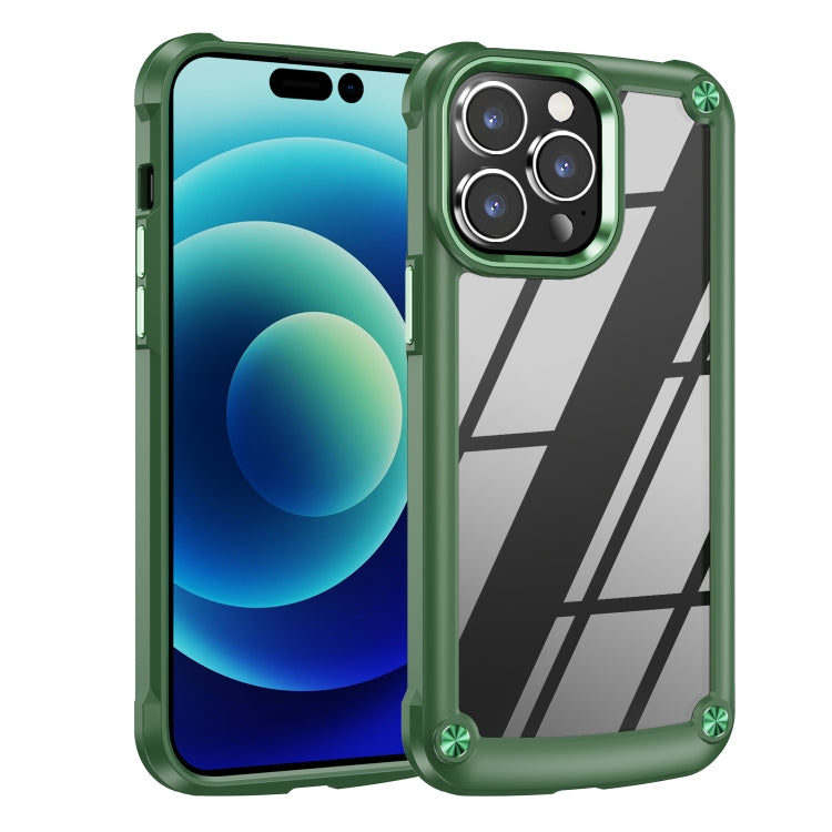 Caja del teléfono de protección de lente de TPU + PC, For iPhone 15 Pro Max, For iPhone 15 Pro, For iPhone 15 Plus, For iPhone 15