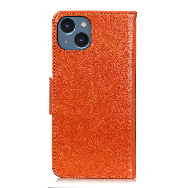 Estuche de cuero con textura de napa, For iPhone 15