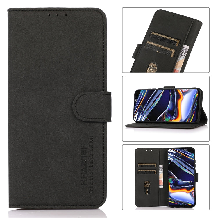 KHAZNEH Estuche para teléfono de cuero con textura mate, For iPhone 15