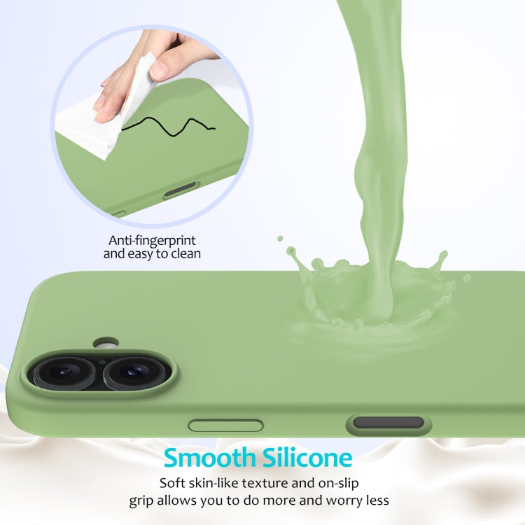 Caja del teléfono de silicona de color sólido, For iPhone 16, For iPhone 15 Pro Max, For iPhone 15 Pro, For iPhone 15 Plus