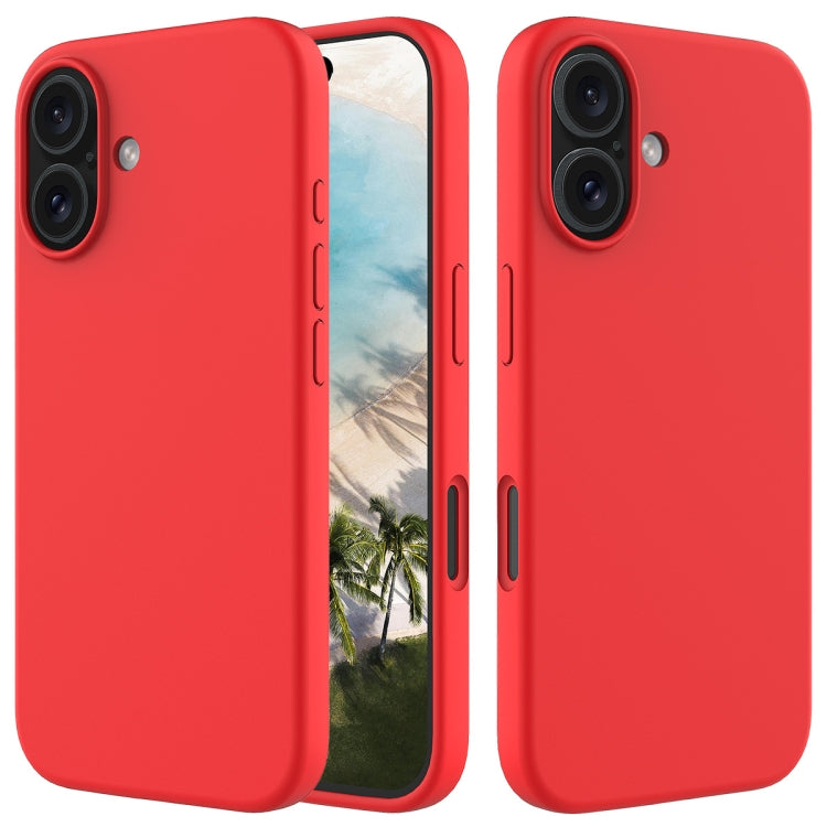 Caja del teléfono de silicona de color sólido, For iPhone 16, For iPhone 15 Pro Max, For iPhone 15 Pro, For iPhone 15 Plus