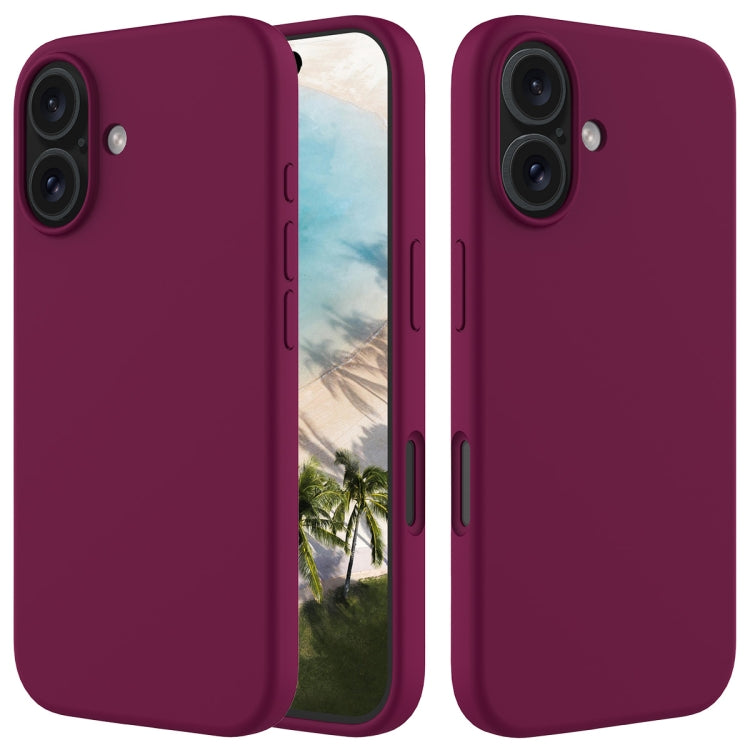 Caja del teléfono de silicona de color sólido, For iPhone 16, For iPhone 15 Pro Max, For iPhone 15 Pro, For iPhone 15 Plus