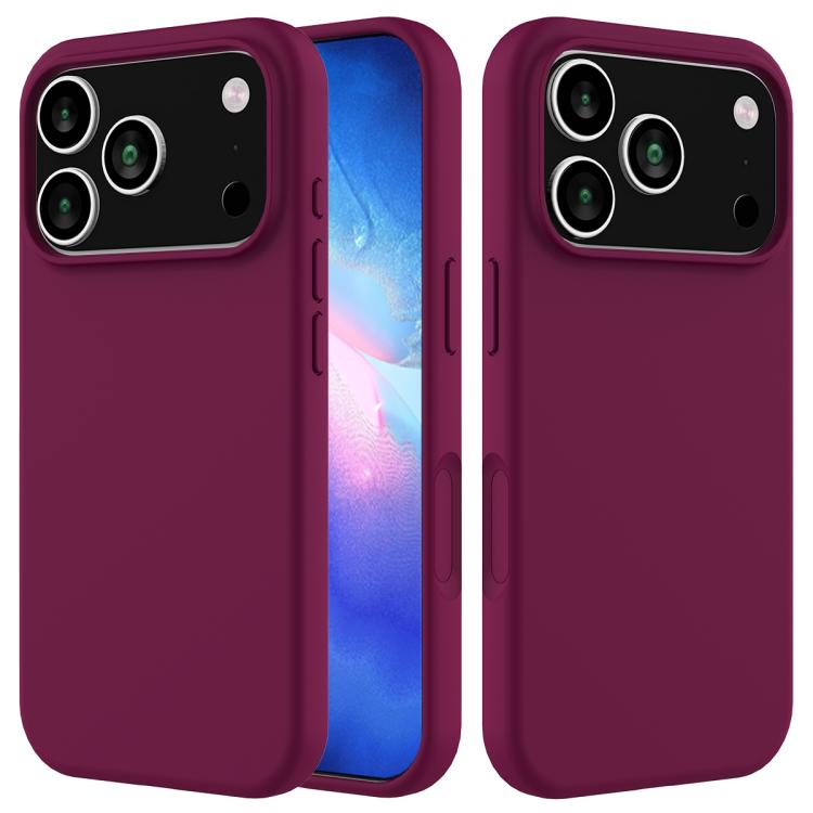 Caja del teléfono de silicona de color sólido, For iPhone 18 Pro / 17 Pro, For iPhone 18 Pro Max / 17 Pro Max, For iPhone 17e / 16e, For iPhone 17