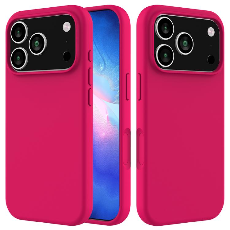 Caja del teléfono de silicona de color sólido, For iPhone 18 Pro / 17 Pro, For iPhone 18 Pro Max / 17 Pro Max, For iPhone 17e / 16e, For iPhone 17