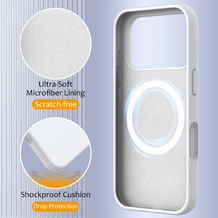 Caja del teléfono Magsafe de silicona a prueba de golpes, For iPhone 18 Pro / 17 Pro, For iPhone 18 Pro Max / 17 Pro Max, For iPhone 17e / 16e, For iPhone 17, For iPhone Air