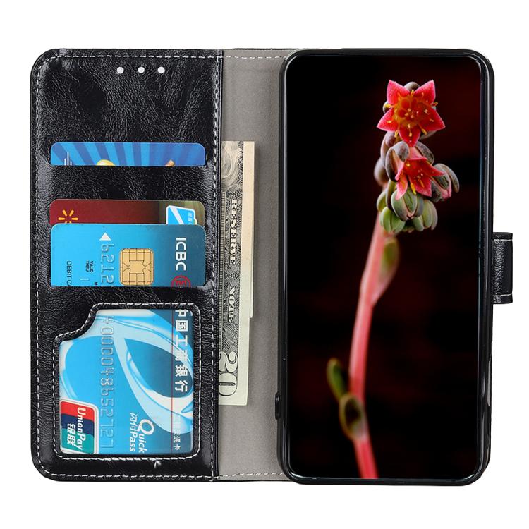Estuche para teléfono de cuero con tapa horizontal y textura de caballo loco retro, For iPhone 18 Pro / 17 Pro, For iPhone 18 Pro Max / 17 Pro Max, For iPhone 16e / 17e, For iPhone 17, For iPhone Air, For iPhone 16 Pro Max, For iPhone 16 Pro           ...