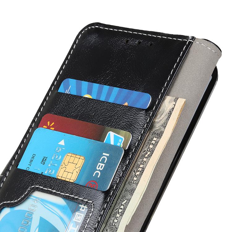 Estuche para teléfono de cuero con tapa horizontal y textura de caballo loco retro, For iPhone 18 Pro / 17 Pro, For iPhone 18 Pro Max / 17 Pro Max, For iPhone 16e / 17e, For iPhone 17, For iPhone Air, For iPhone 16 Pro Max, For iPhone 16 Pro           ...
