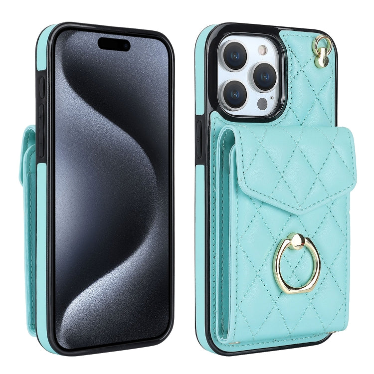 Estuche para teléfono con textura romboidal con cordón largo, For iPhone 17e / 16e, For iPhone 17 Pro Max, For iPhone 17 Pro, For iPhone 17, For iPhone Air, For iPhone 15 Pro Max