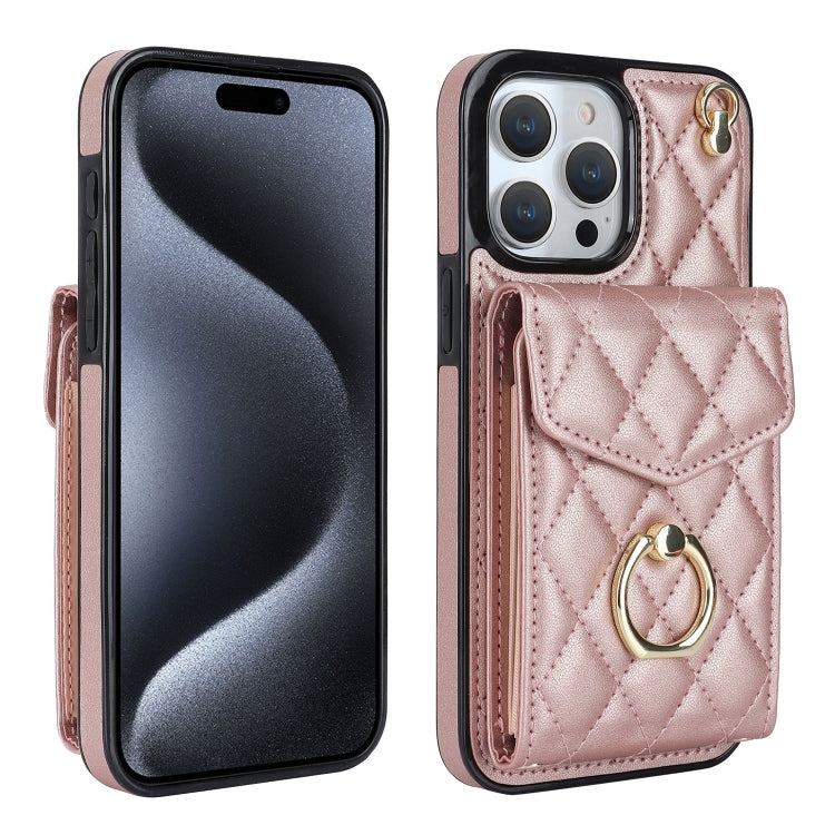Estuche para teléfono con textura romboidal con cordón largo, For iPhone 17e / 16e, For iPhone 17 Pro Max, For iPhone 17 Pro, For iPhone 17, For iPhone Air, For iPhone 15 Pro Max