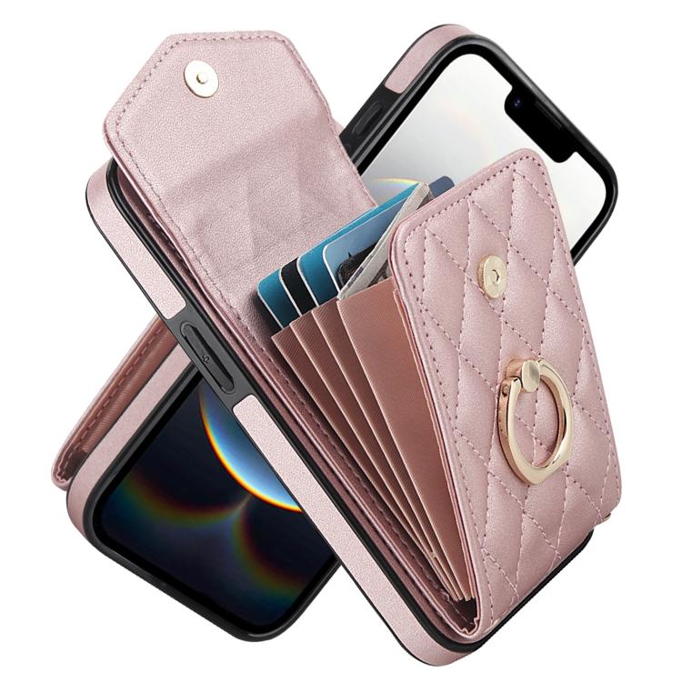 Estuche para teléfono con textura romboidal con cordón largo, For iPhone 17e / 16e, For iPhone 17 Pro Max, For iPhone 17 Pro, For iPhone 17, For iPhone Air, For iPhone 15 Pro Max