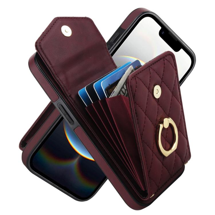Estuche para teléfono con textura romboidal con cordón largo, For iPhone 17e / 16e, For iPhone 17 Pro Max, For iPhone 17 Pro, For iPhone 17, For iPhone Air, For iPhone 15 Pro Max