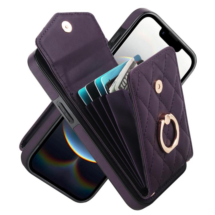 Estuche para teléfono con textura romboidal con cordón largo, For iPhone 17e / 16e, For iPhone 17 Pro Max, For iPhone 17 Pro, For iPhone 17, For iPhone Air, For iPhone 15 Pro Max