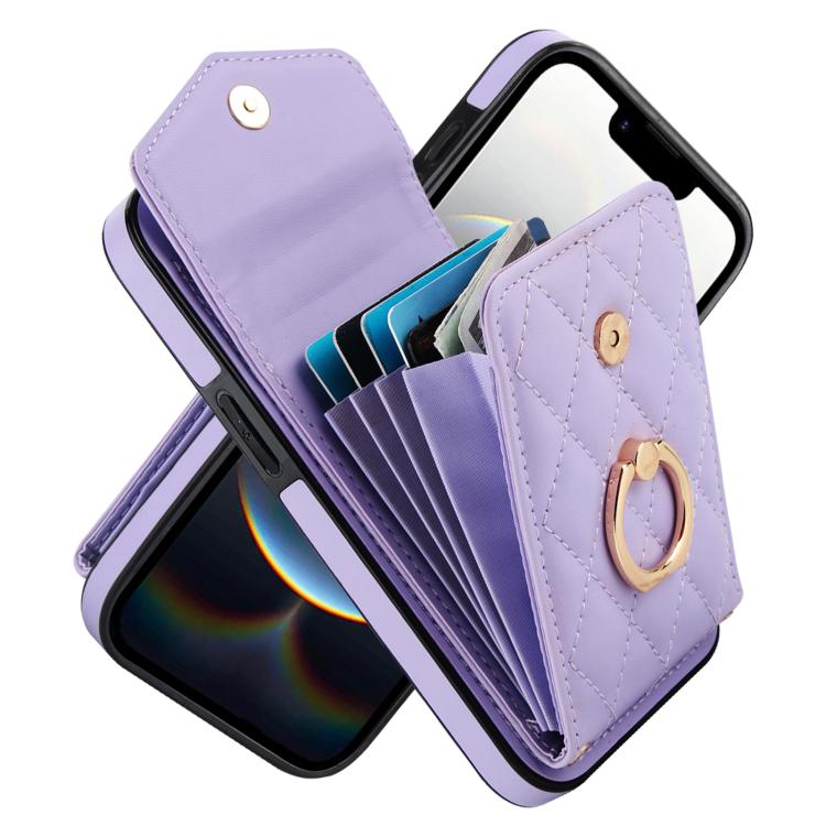 Estuche para teléfono con textura romboidal con cordón largo, For iPhone 17e / 16e, For iPhone 17 Pro Max, For iPhone 17 Pro, For iPhone 17, For iPhone Air, For iPhone 15 Pro Max