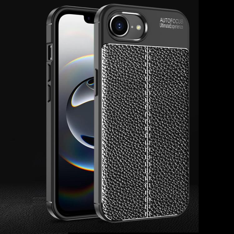 Funda de teléfono TPU a prueba de golpes con textura Litchi, For iPhone 16e / 17e, For iPhone 17 Pro Max, For iPhone 17 Pro, For iPhone 17, For iPhone Air, For iPhone 16 Pro Max, For iPhone 16 Pro, For iPhone 16 Plus, For iPhone 16, For iPhone 15 Pro M...