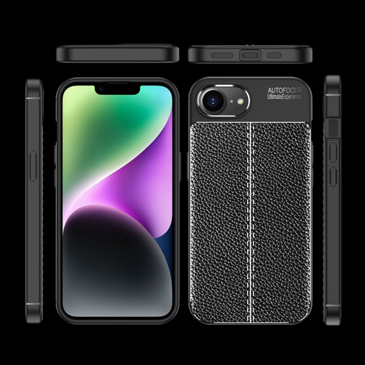 Funda de teléfono TPU a prueba de golpes con textura Litchi, For iPhone 16e / 17e, For iPhone 17 Pro Max, For iPhone 17 Pro, For iPhone 17, For iPhone Air, For iPhone 16 Pro Max, For iPhone 16 Pro, For iPhone 16 Plus, For iPhone 16, For iPhone 15 Pro M...