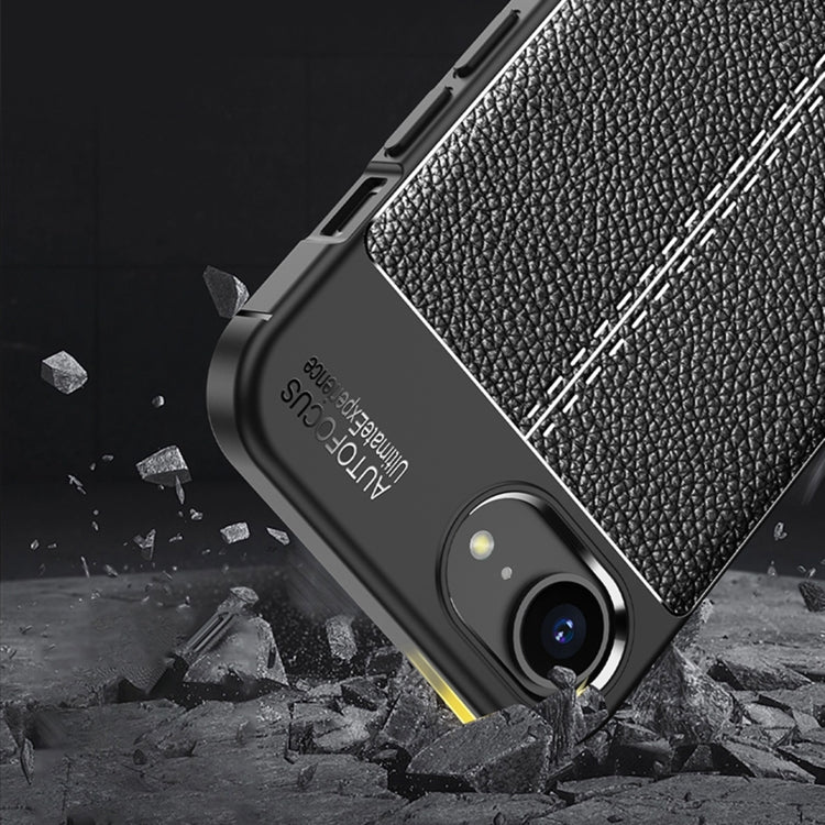 Funda de teléfono TPU a prueba de golpes con textura Litchi, For iPhone 16e / 17e, For iPhone 17 Pro Max, For iPhone 17 Pro, For iPhone 17, For iPhone Air, For iPhone 16 Pro Max, For iPhone 16 Pro, For iPhone 16 Plus, For iPhone 16, For iPhone 15 Pro M...