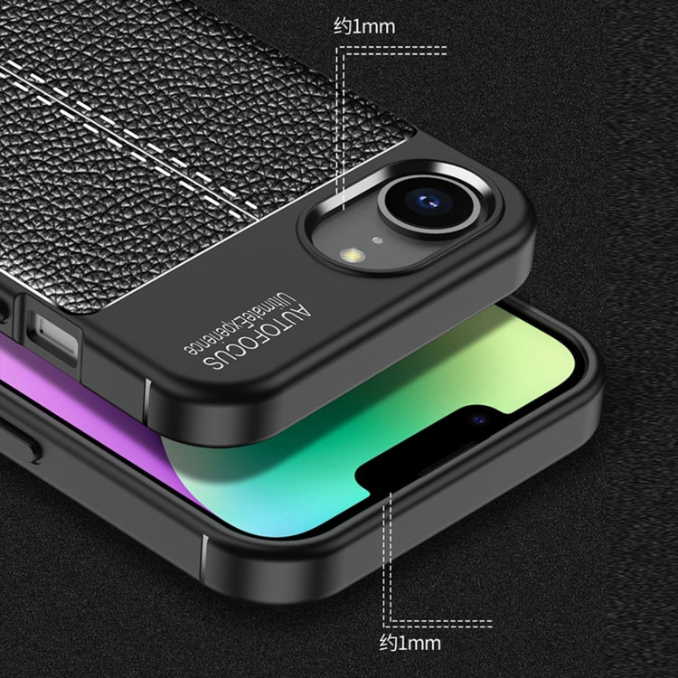 Funda de teléfono TPU a prueba de golpes con textura Litchi, For iPhone 16e / 17e, For iPhone 17 Pro Max, For iPhone 17 Pro, For iPhone 17, For iPhone Air, For iPhone 16 Pro Max, For iPhone 16 Pro, For iPhone 16 Plus, For iPhone 16, For iPhone 15 Pro M...
