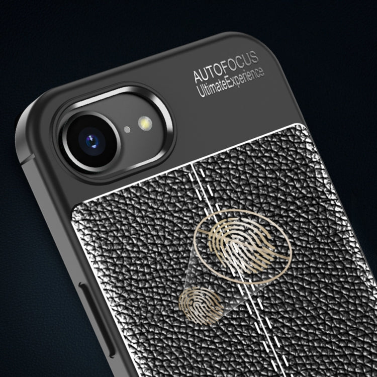 Funda de teléfono TPU a prueba de golpes con textura Litchi, For iPhone 16e / 17e, For iPhone 17 Pro Max, For iPhone 17 Pro, For iPhone 17, For iPhone Air, For iPhone 16 Pro Max, For iPhone 16 Pro, For iPhone 16 Plus, For iPhone 16, For iPhone 15 Pro M...
