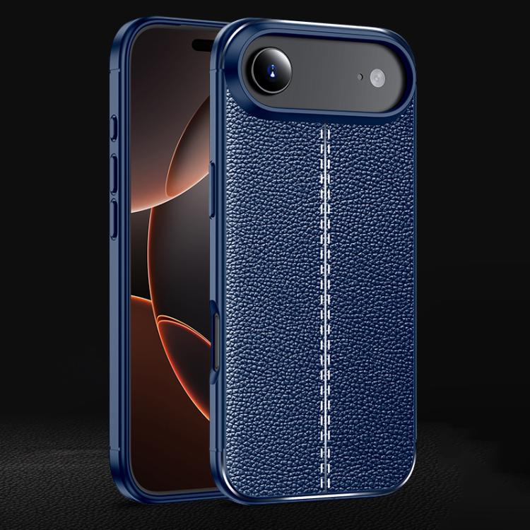 Funda de teléfono TPU a prueba de golpes con textura Litchi, For iPhone 16e / 17e, For iPhone 17 Pro Max, For iPhone 17 Pro, For iPhone 17, For iPhone Air, For iPhone 16 Pro Max, For iPhone 16 Pro, For iPhone 16 Plus, For iPhone 16, For iPhone 15 Pro M...