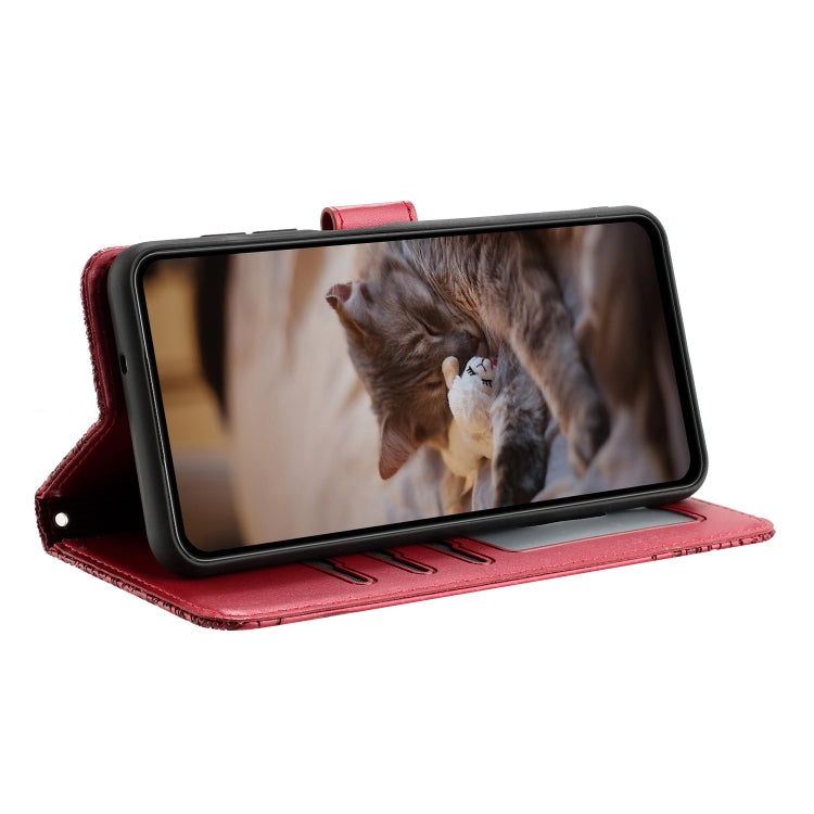 Estuche para teléfono de cuero con estampado de gato con cordón, For iPhone 11 Pro, For iPhone XS Max, For iPhone X, For iPhone 7 Plus / 8 Plus