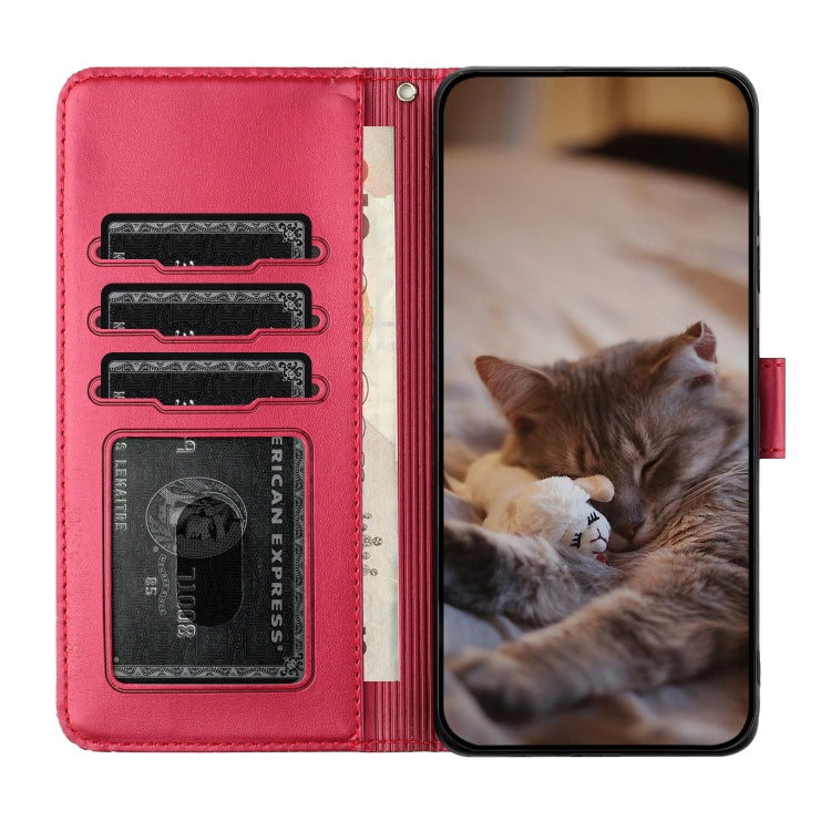 Estuche para teléfono de cuero con estampado de gato con cordón, For iPhone 11 Pro, For iPhone XS Max, For iPhone X, For iPhone 7 Plus / 8 Plus