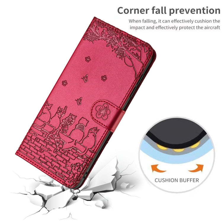 Estuche para teléfono de cuero con estampado de gato con cordón, For iPhone 11 Pro, For iPhone XS Max, For iPhone X, For iPhone 7 Plus / 8 Plus
