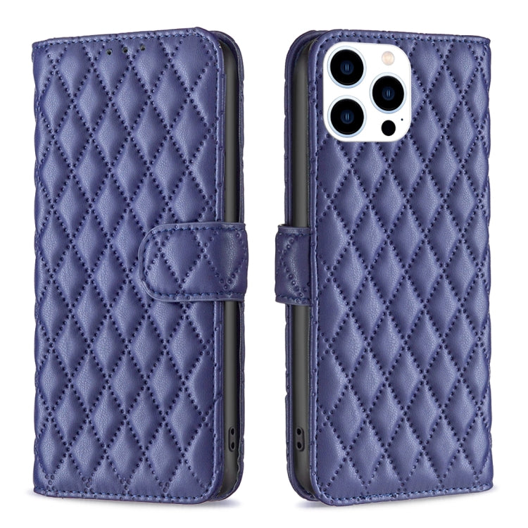 Estuche para teléfono de cuero con tapa tipo billetera Diamond Lattice, For iPhone 18 Pro/17 Pro, For iPhone 18 Pro Max/17 Pro Max, For iPhone 17e / 16e, For iPhone 17, For iPhone Air, For iPhone 16 Pro Max, For iPhone 16 Pro, For iPhone 16 Plus