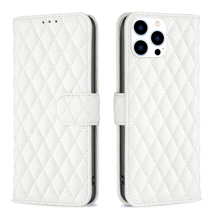 Estuche para teléfono de cuero con tapa tipo billetera Diamond Lattice, For iPhone 18 Pro/17 Pro, For iPhone 18 Pro Max/17 Pro Max, For iPhone 17e / 16e, For iPhone 17, For iPhone Air, For iPhone 16 Pro Max, For iPhone 16 Pro, For iPhone 16 Plus