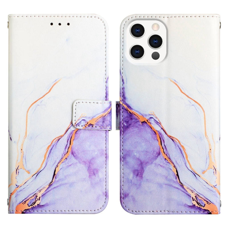 PT003 Estuche para teléfono de cuero con tapa y patrón de mármol, For iPhone 15 Pro Max, For iPhone 15 Pro, For iPhone 15 Plus, For iPhone 15, For iPod Touch 7 / 6 / 5