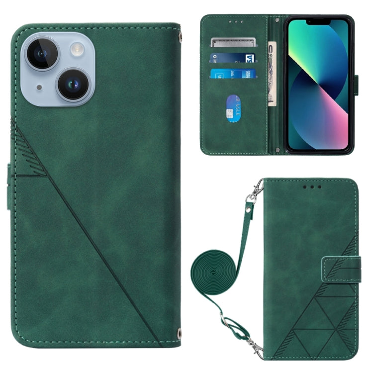 Estuche para teléfono de cuero con tapa en relieve 3D Crossbody, For iPhone 16, For iPhone 15 Pro Max, For iPhone 15 Pro, For iPhone 15 Plus, For iPhone 15, For iPod Touch 7 / 6 / 5